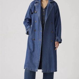 Levi's Classic Blue Denim Trenchcoat